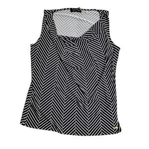 Ivanka Trump Stroped Cowl Neck Top